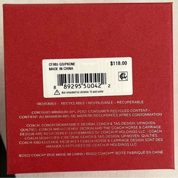 Coach C Stone Star Stud Earring 3 Pair Set for Men or Women New in Coach Box - Picture 10 of 15